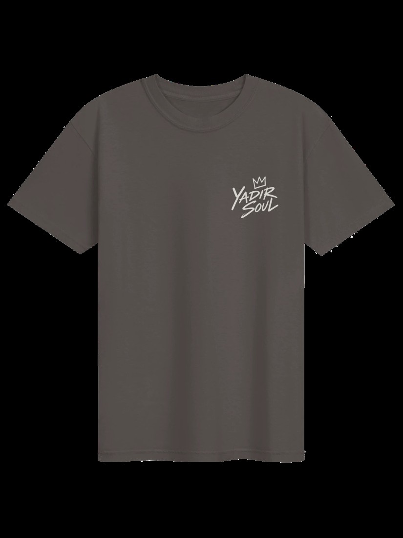 Pepper Yadir Soul Signature Tee with off-white crown and signature on the chest